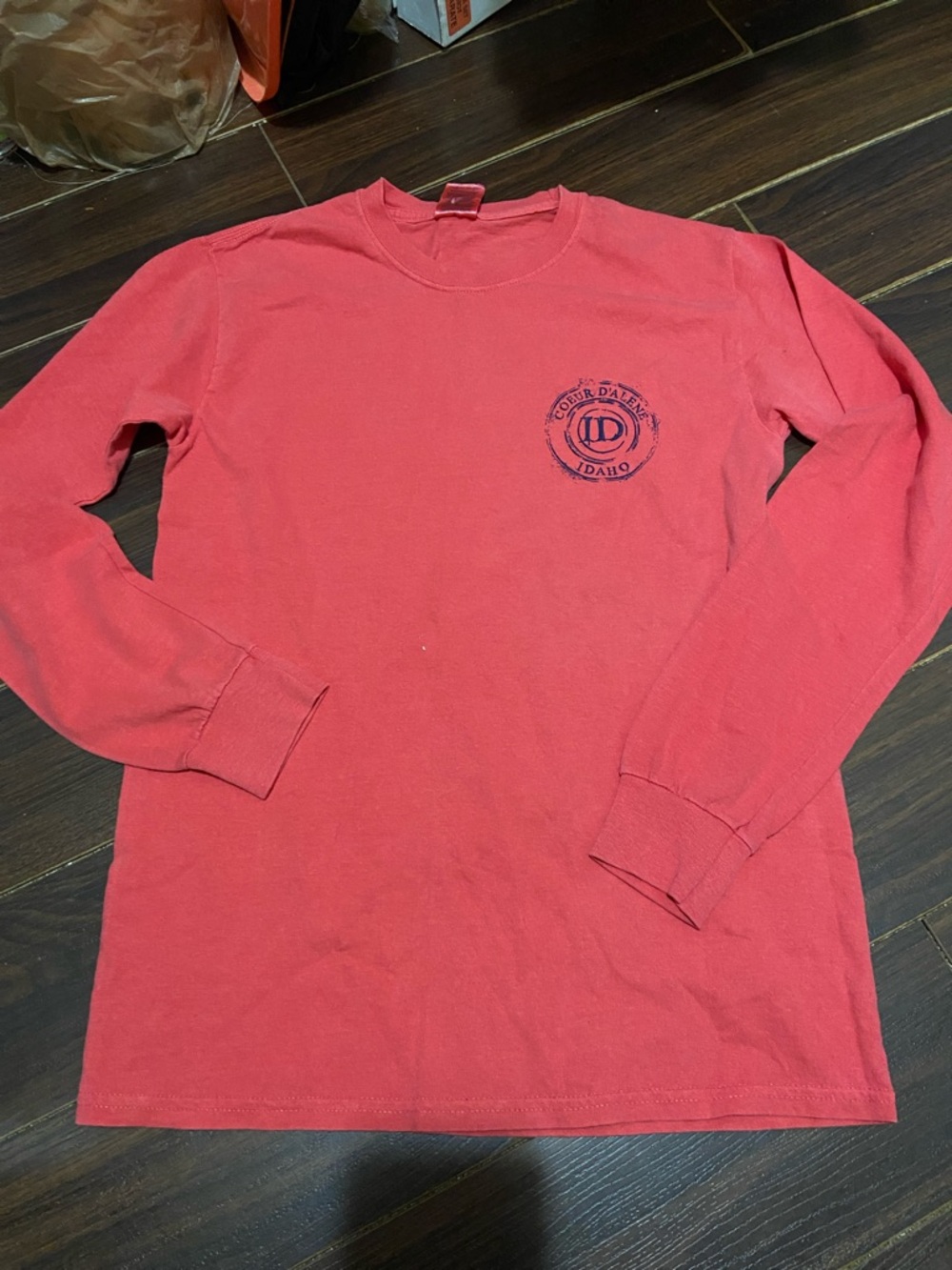 New Idaho Long Sleeve  Tee - Red S